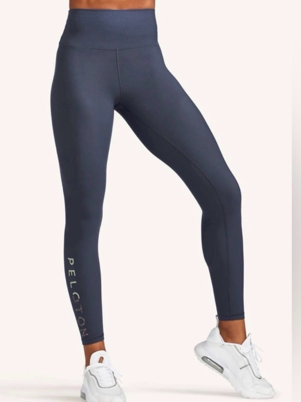 Peloton Cadence High Rise 7/8 Length Cycling Leggings Dark Gray Blue Size XL
